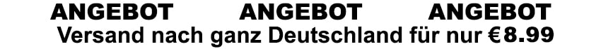 Versand nach ganz Deutschland für nur €8.99