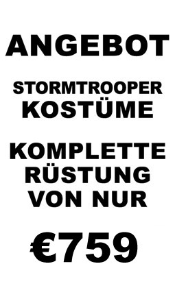 Stormtrooper Kostüme - Komplette Rüstung von nur €649.99